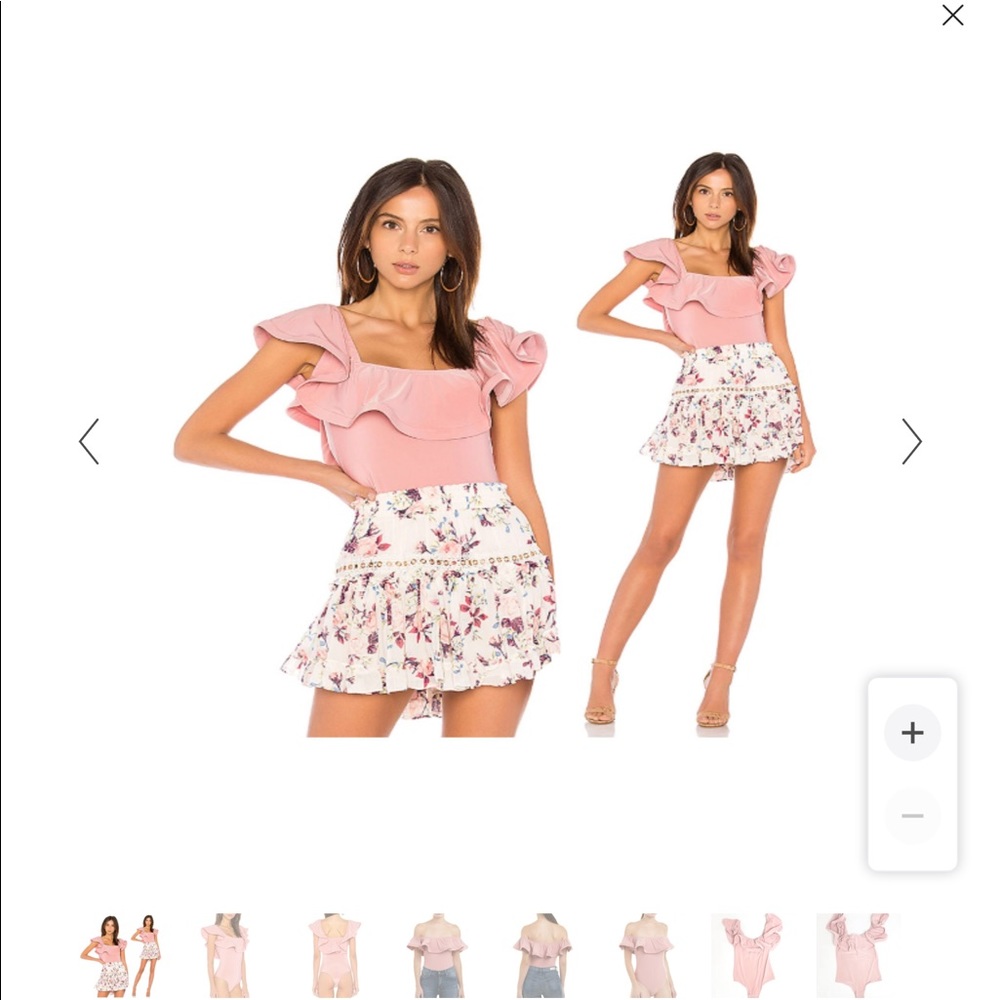 Misa los Angeles dust rose bodysuit
